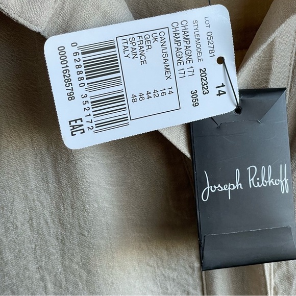 Joseph Ribkoff Champagne coloured sleeveless dress size 14 - Picture 8 of 13